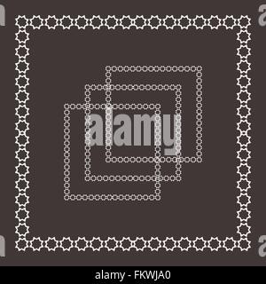 Komplizierte Vektor Frameset Stock Vektor