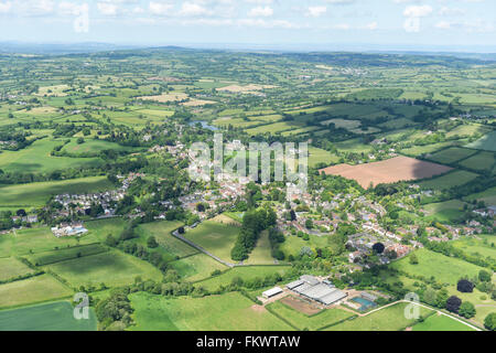 Eine Luftaufnahme von Somerset Dorf von Chew Magna Stockfoto