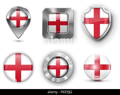 Land Flagge Bages Stock Vektor