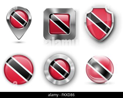 Land Flagge Bages Stock Vektor