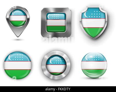 Land Flagge Bages Stock Vektor