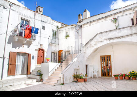 Süd Italien weiße Häuser Stockfoto