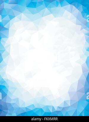 Blauem Hintergrund geometrische dreieckigen polygonalen Vektor-design Stock Vektor