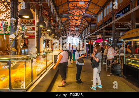 San Miguel Markt, innen-Ansicht. Madrid, Spanien. Stockfoto