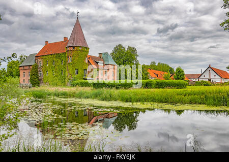 Ortofta Slott ist eine Burg in Eslov Gemeinde, Scania, in Südschweden. Stockfoto