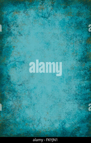 Blau-grün marmoriert grunge Hintergrund für die Verwendung mit Text oder Bild Stockfoto