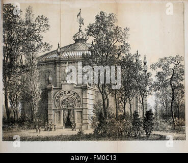 Promenade au Jardin Zoologique d ' Anvers (pl. 12) Stockfoto