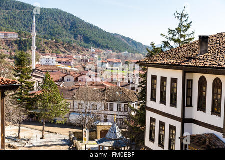 Erhöhte Ansicht von Tarakli ist ein historisches Viertel in der Provinz Sakarya Stockfoto