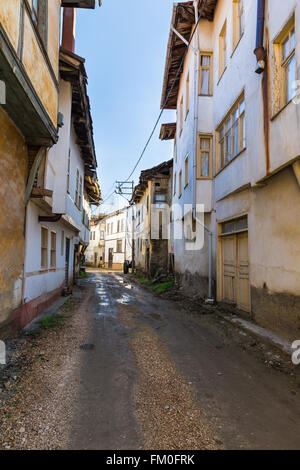 Alte Stadt street View von Tarakli ist ein historisches Viertel in der Provinz Sakarya Stockfoto