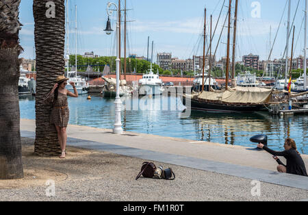 Marina Port Vell, Barcelona, Spanien Stockfoto