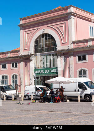 Alfama ist der älteste Stadtteil von Lissabon und das ist ein Museum für den Song Stil Fado Stockfoto