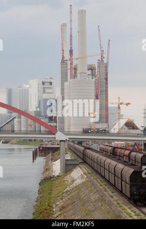 Baustelle: Bau von einem Großkraftwerk Stockfoto