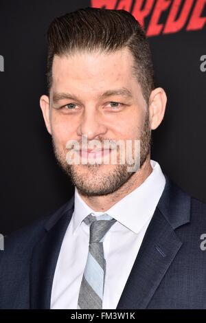 New York, NY, USA. 10. März 2016. Ben Thompson im Ankunftsbereich für Marvels DAREDEVIL Saison zwei Premiere auf Netflix, AMC Loews Lincoln Square 13, New York, NY 10. März 2016. Bildnachweis: Steven Ferdman/Everett Collection/Alamy Live-Nachrichten Stockfoto