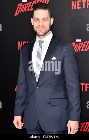 New York, NY, USA. 10. März 2016. Ben Thompson im Ankunftsbereich für Marvels DAREDEVIL Saison zwei Premiere auf Netflix, AMC Loews Lincoln Square 13, New York, NY 10. März 2016. Bildnachweis: Steven Ferdman/Everett Collection/Alamy Live-Nachrichten Stockfoto