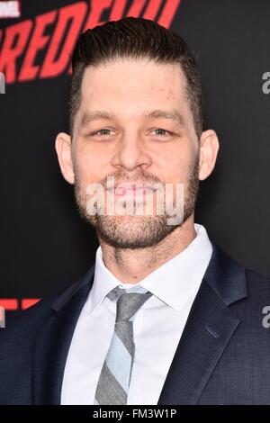 New York, NY, USA. 10. März 2016. Ben Thompson im Ankunftsbereich für Marvels DAREDEVIL Saison zwei Premiere auf Netflix, AMC Loews Lincoln Square 13, New York, NY 10. März 2016. Bildnachweis: Steven Ferdman/Everett Collection/Alamy Live-Nachrichten Stockfoto