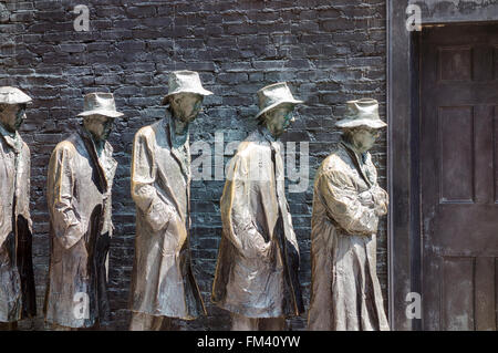 Brotlinie am Roosevelt Memorial Stockfoto