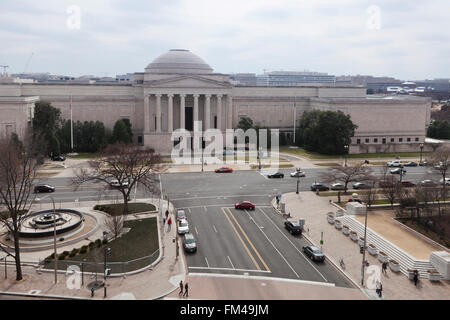 Smithsonian National Gallery of Art Gebäude Nordfassade - Washington, DC USA Stockfoto