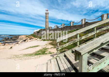 Leuchtturm in Jose Ignacio unweit von Punta del Este, Uruguay Stockfoto