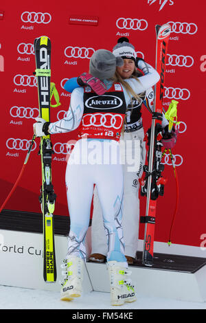 Cortina d ' Ampezzo, Italien 24. Januar 2016. Viktoria REBENSBURG (Ger) findet 3. während der Audi Fis Alpine Ski World Cup Wom Stockfoto