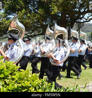 NSW-Feuer und Rettung Band Australien Sydney Strand Stockfoto