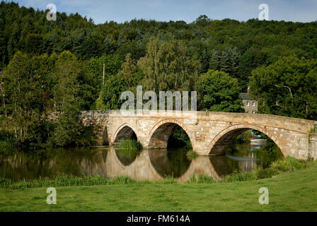 Brücke über den Fluss Derwent, Kirkham, North Yorkshire Stockfoto