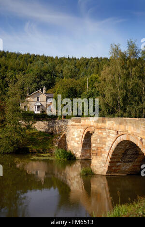 Brücke über den Fluss Derwent, Kirkham, North Yorkshire Stockfoto