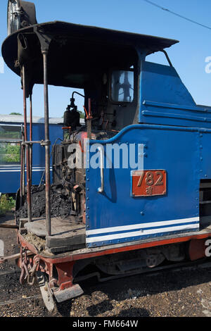 Darjeeling Himalayan Railway B-Klasse Dampf Lok 782 (DHR 25) in Siliguri Junction, Siliguri, West Bengal, Indien. Stockfoto