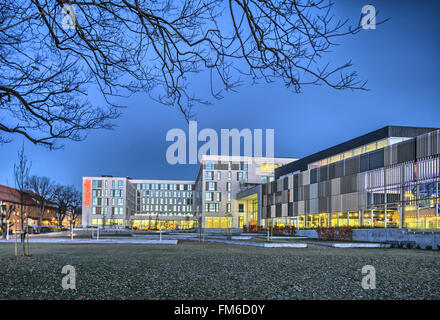 Scandic Kristiansand Bystranda Hotel in Kristiansand, Asplan Viak Architekten. Stockfoto