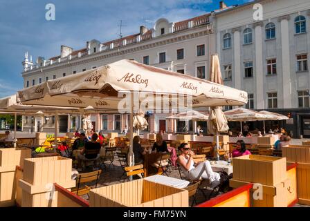 Estland (Baltikum), Tartu Region, Tartu, Rathausplatz, Raekoja Square (Raekoja Plats), Bar Stockfoto