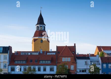 Dänemark, Fünen, Faaborg, Klokketarnet, Stadt-Glockenturm Stockfoto