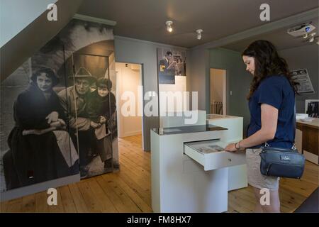 Kanada, Quebec Provinz, Monteregie, Vaudreuil Dorion, der Felix-Leclerc Haus, wo der Quebec Sänger zwischen 1956 und 1966 lebte der Künstler im Obergeschoss Stockfoto