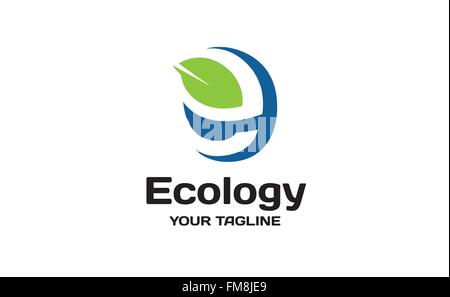 Ökologie-Design-Darstellung Stock Vektor