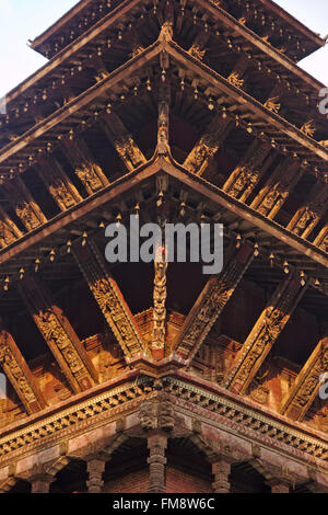 Nyatapola Tempel auf Taumadhi Tole, Bhaktapur, Nepal Stockfoto