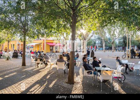 Spanien, Andalusien, Sevilla, Feria Bezirk Alameda de Hercules Stockfoto