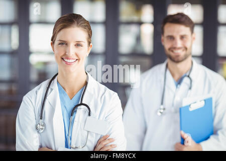 Porträt des Lächelns Ärzte Stockfoto