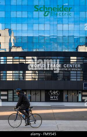 Frankreich, Isère, Grenoble, Europole Bezirk, World Trade Center Grenoble ist ein Kongress- und Seminarzentrum, durch die Industrie- und Handelskammer von Grenoble verwaltet Stockfoto