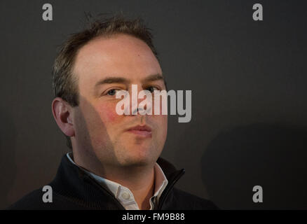 Fellbach, Deutschland. 11. März 2016. DTM-Teamchef Ulrich Fritz auf einer Pressekonferenz anlässlich des Beginns der neuen Rennsaison in Fellbach, Deutschland, 11. März 2016. Foto: Marijan Murat/Dpa/Alamy Live News Stockfoto