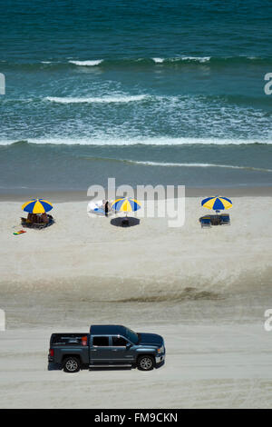 LKW auf Daytona Beach Florida Stockfoto