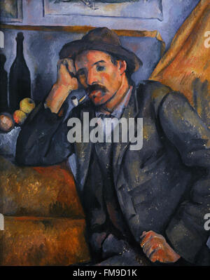 Paul Cézanne (1839-1906). Französischer Maler. Raucher, ca. 1890-1892. Öl auf Leinwand. Die Eremitage. Sankt Petersburg. Russland. Stockfoto