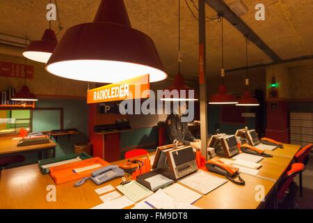 Dänemark, Fünen, Odense, Odense Bunkermuseum, Zeit des Kalten Krieges Zivilschutz Bunker Interieur Stockfoto