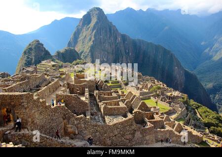 Die Inka-Stadt Machu Picchu Stockfoto
