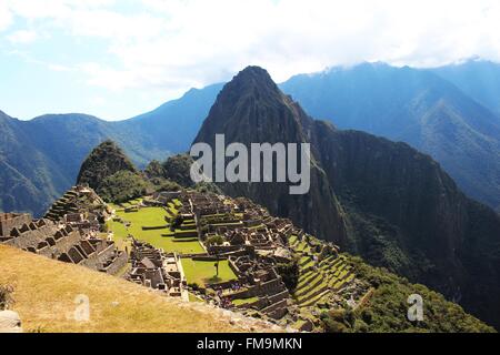 Die Inka-Stadt Machu Picchu Stockfoto