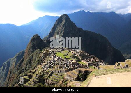 Die Inka-Stadt Machu Picchu Stockfoto