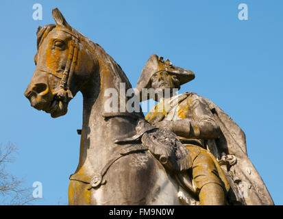 Statue der preußische König Friedrich der große, Park Sanssouci, Potsdam, Deutschland Stockfoto