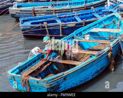 Angelboote/Fischerboote in Essaouira, Marokko Stockfoto