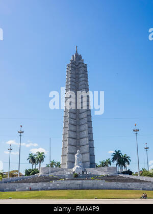 Das José-Martí-Denkmal (Spanisch: Monumento ein José Martí) ist ein Denkmal für José Martí in Havanna, Kuba. Stockfoto