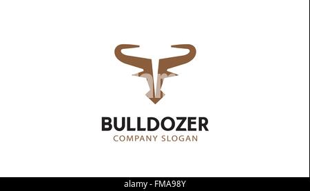 Bulldozer-Design-Darstellung Stock Vektor