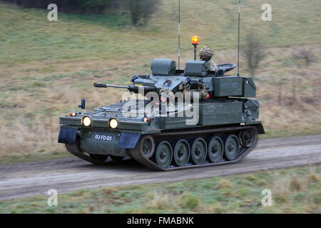 Britische Armee Krummsäbel Teil der CVR(T) Familie von Fahrzeugen. Stockfoto