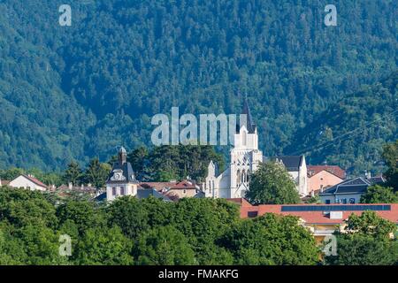 Ain, Pays de Gex, Stadt von Gex, Frankreich, St. Peter Kirche Stockfoto