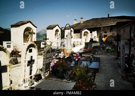 Frankreich, Savoyen, Tarentaise-Tal, Peisey-Nancroix, Sainte Dreifaltigkeitskirche Stockfoto